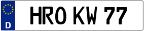 Trailer License Plate